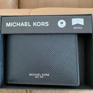 NWT Michael Kors Men’s Leather Wallet